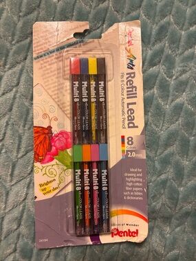 Pentel Multi 8 Color Refill Leads - Assorted Bright Colors